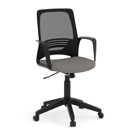 Officesource Prisma Collection Mesh Back Task Chair with Black Frame and Base 21155NSFGR